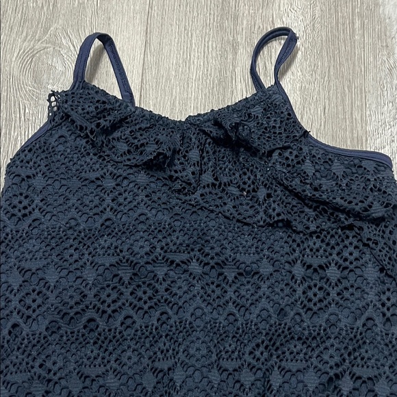 Abercrombie Kids Lace Romper/ navy blue / size 7/8 - Picture 6 of 11